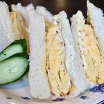 一日中モーニング - 厚焼玉子サンド