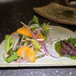 串屋ゆとり - サラダとホタルイカ