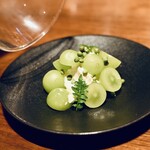 シャインマスカットの瞬間燻製