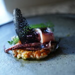 Restaurant Re: - 炭火焼の烏賊を使ったリゾット