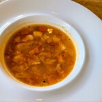 ビストロ ル・ボントン - 帆立と野菜のバジル風味のブイヨンスープ