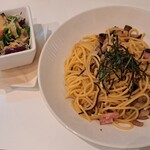 一凛珈琲 - パスタとサラダ