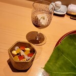 銀座 しのはら - 落花生豆腐と飛騨牛のタルタル