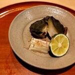 銀座 しのはら - 鮑と椎茸