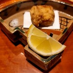 銀座 しのはら - フグの唐揚げ