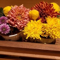 銀座 しのはら - 重陽の節句に因んだ菊の飾り