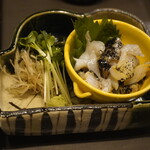 創作和食 丸幸 - 北海道産 つぶ貝のお造り 1,400円