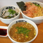 ラーメン ABE's - 花かつおつけ麺＆つけ汁＆ＡＢＥ’ｓ丼