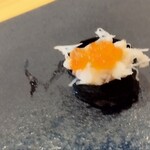 ならまち 鮨 はなこ - 毛ガニイクラのせ