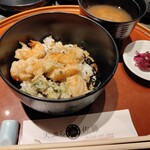 天ぷら佐藤 - 天バラとお椀と香の物