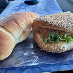 ブリアン 北山本店 - 塩バターと海老カツパーカーサンド