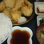 久美食堂 - 若鶏の天ぷら定食