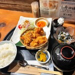 味の井 我心 - 料理写真:唐揚げ定食1000円税込