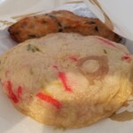 まる天 - 生姜れんこん天、海鮮かき揚げ天。