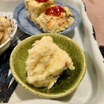 かどや - せんべろセットの三品