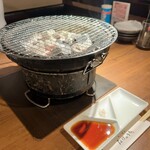 炭火焼肉 たけのうち - 七輪