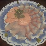 つかさ寿司 - 鮟鱇の刺身（アンキモもあります）