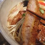 らぁ麺　師子王 - 黒豚ロースカツ