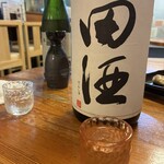 居酒屋 なのはな - 田酒はピンクおチョコで