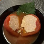 居酒屋 なのはな - 冷製トマトの肉詰め パッカーン