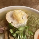 薄野軍鶏そば 嶋や - 塩の生姜微塵切り