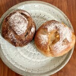 bakery tsumugi - 渋皮栗とコーヒーチョコ　　屋久島たんかんみかんとクリームチーズ
