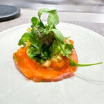 ahill azabu - 富士サーモンのスモークと春野菜サラダ