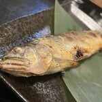大衆酒場 絆 - ﾊｰﾌﾞ鮎塩焼き