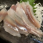 大衆酒場 絆 - ﾊｰﾌﾞ鮎刺身