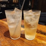 ぼうず - 同席者お気に入りのこだわりの梅サワー&カルダモンハイボール