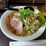 らぁ麺 亀我楽 - らぁ麺＋味付ねぎ
