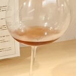 とんかつ そら - 高級ストレート山ぶどうジュース（殆ど飲み終わり時）