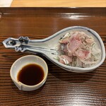 勢麟 - 鯵たたき(舞坂)、南蛮醤油  