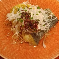 輪久 - ナスと鰆のあんかけ？ナス美味すぎる