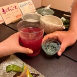 大和 - 三重のお酒だけでなく、地元で採れた赤じそのジュースも美味しかったです。