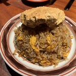 京都 和牛料理 一石三鳥 - 渡り蟹のチャーハン