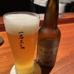 京都 和牛料理 一石三鳥 - 桜　京都麦酒　山田錦