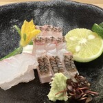 味ひろ - 鯛の松皮造り アコウ洗い