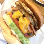 REDS' BURGER DINER - BBQ テリヤキレッドホットチリ スウィートチリ