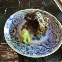 草如庵 - お造りは、山葵と昆布醤油で