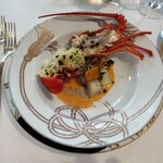横濱元町 霧笛楼 - 伊勢海老と数種茸のソテー アメリケーヌソース