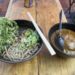 そばひろ - 春菊天そば¥600セットカレー¥380=¥980