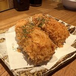 魚金 本店 - お通しのカニコロ美味い！