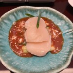 叙々苑 游玄亭 京都 - ホタテとクラゲの和え物