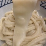 手打ちうどん 上を向いて - 平たい麺（おまけ？）