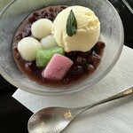 海光庵 - クリーム白玉ぜんざい