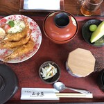 和食処 山女魚 - 海老フライ御膳