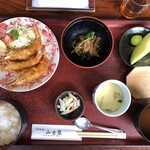 和食処 山女魚 - 海老フライ御膳