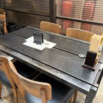 蕎麦屋 山都 - 外のテーブル席