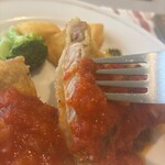 桃花水 - ★本日のランチ（豚ロースのスパイスフリールトマトソース・1100円税込）デザート（レディースDAYサービス）★